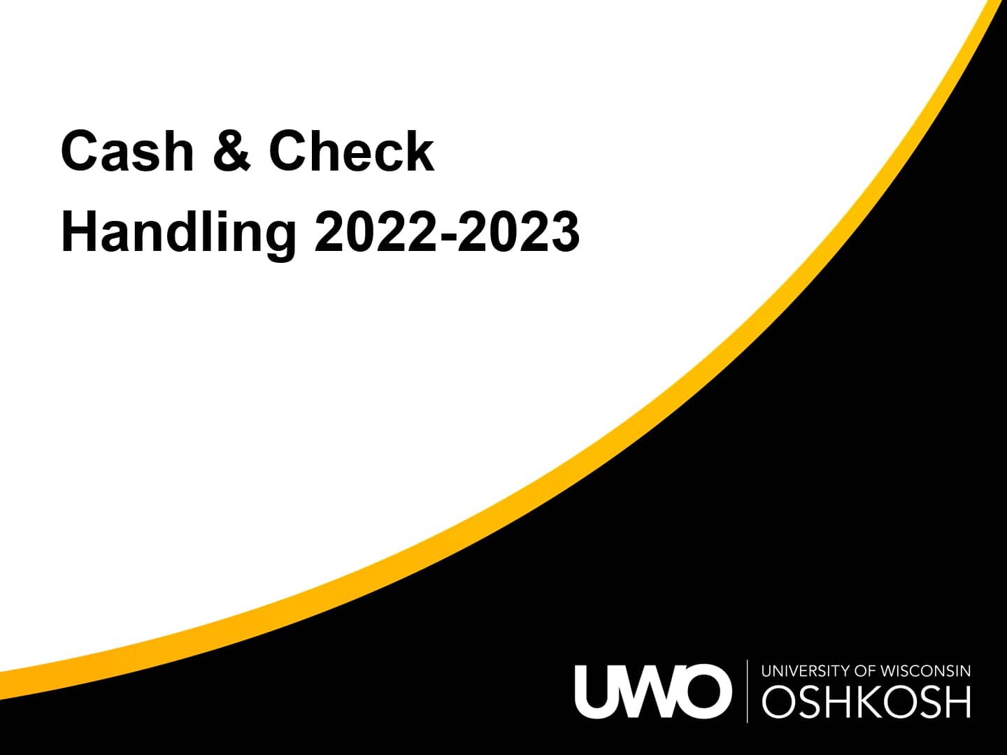 UWO Cash Handling Training on Vimeo