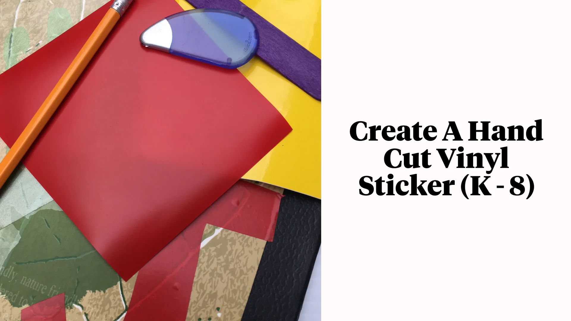 Hand cut vinyl sticker on Vimeo