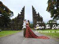 Ron Carlo and Regine | save the date
