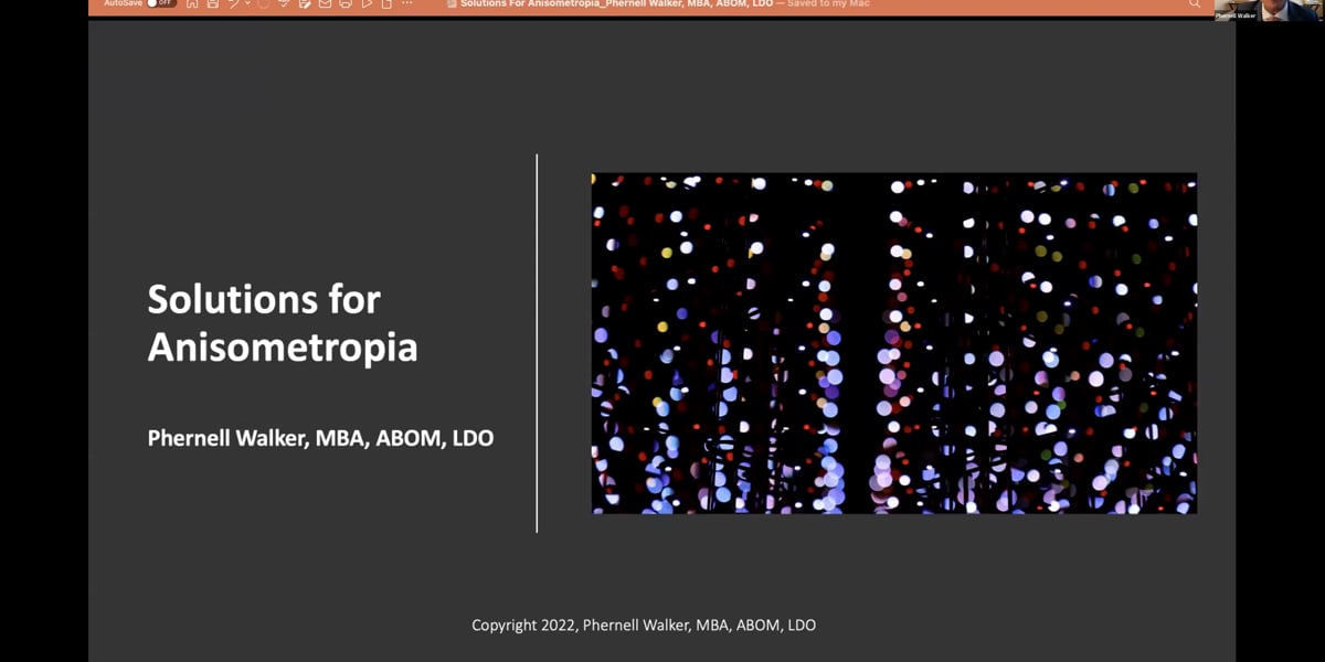 Solution for Anisometropia