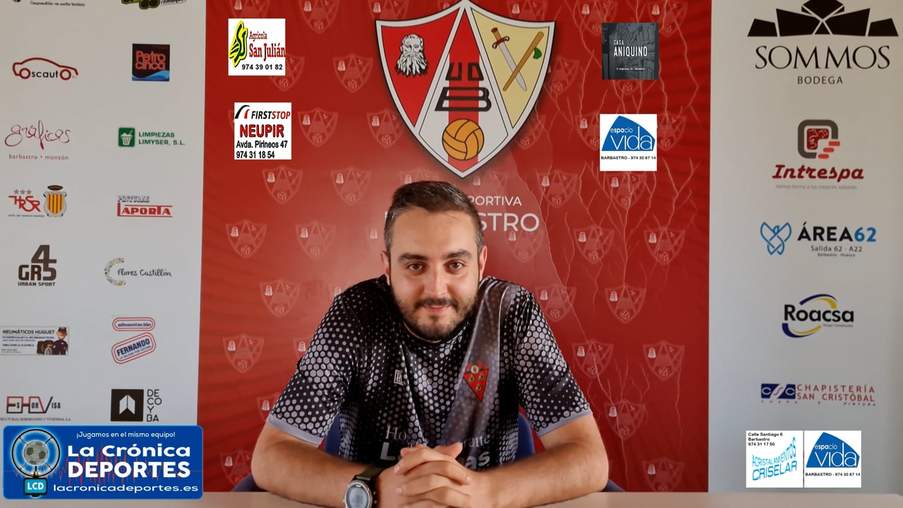 DANIEL IRIGARAY (Entrenador Pomar) UDB Somontano 8-0 UD Pomar / Jornada 1 / 2ª Regional - Gr 2-2