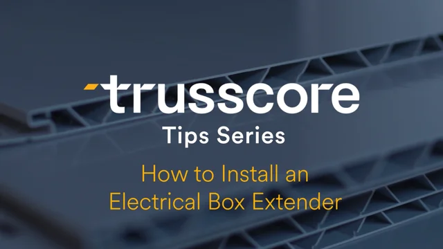 How to Install an Electrical Box Extender - Trusscore