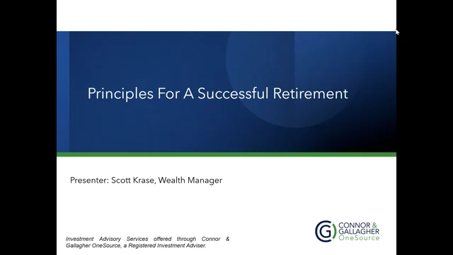 Principles for a successful retirement