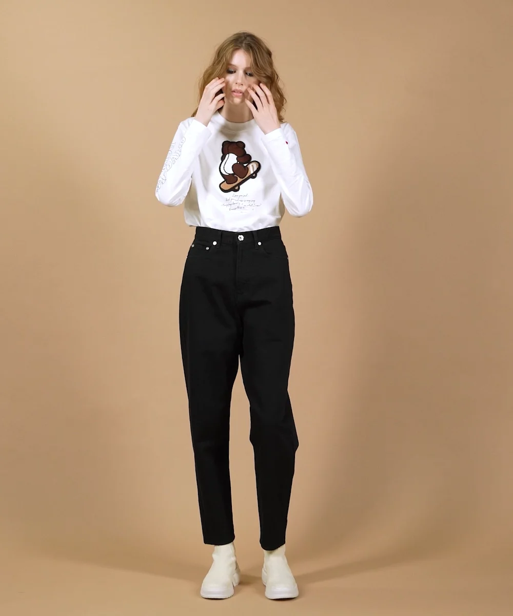 DSC / ハイウエストストレートデニム BOTTOMS Night STORE DSC / ハイウエストストレートデニム BOTTOMS Night STORE