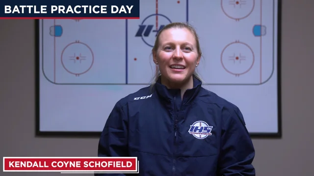 Hockey star Kendall Coyne is creating shots for herself while her