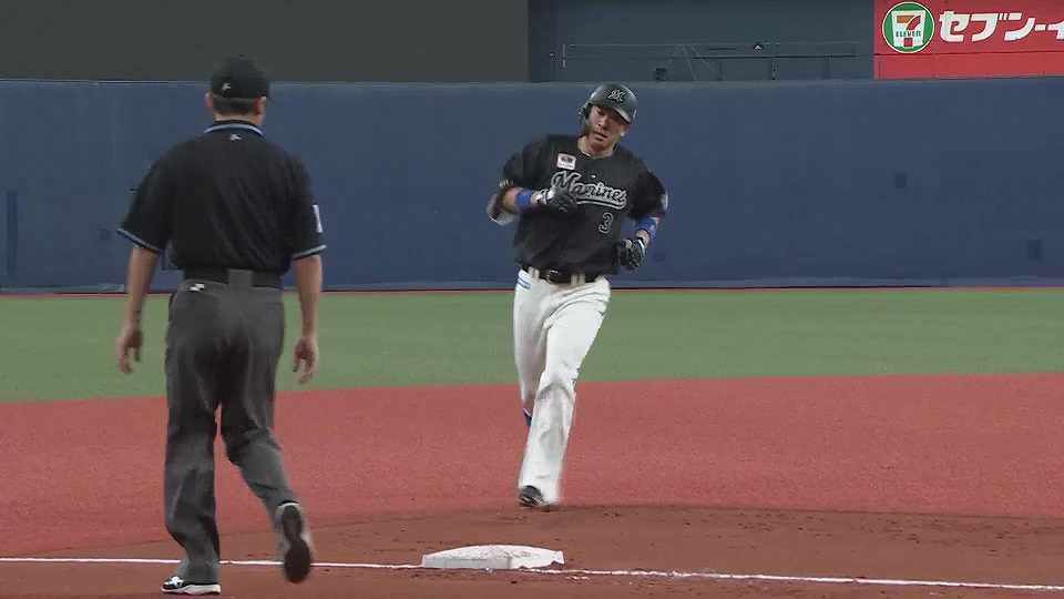 【6回表】今季第1号!! マリーンズ・角中勝也 右中間へ3ランホームランを放つ!! 2022年9月22日 オリックス・バファローズ 対 千葉ロッテマリーンズ