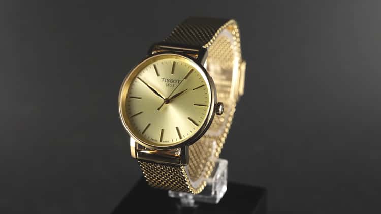 TISSOT Everytime Lady Damenuhr Gold Quarz 34mm T143.210.33.021.00