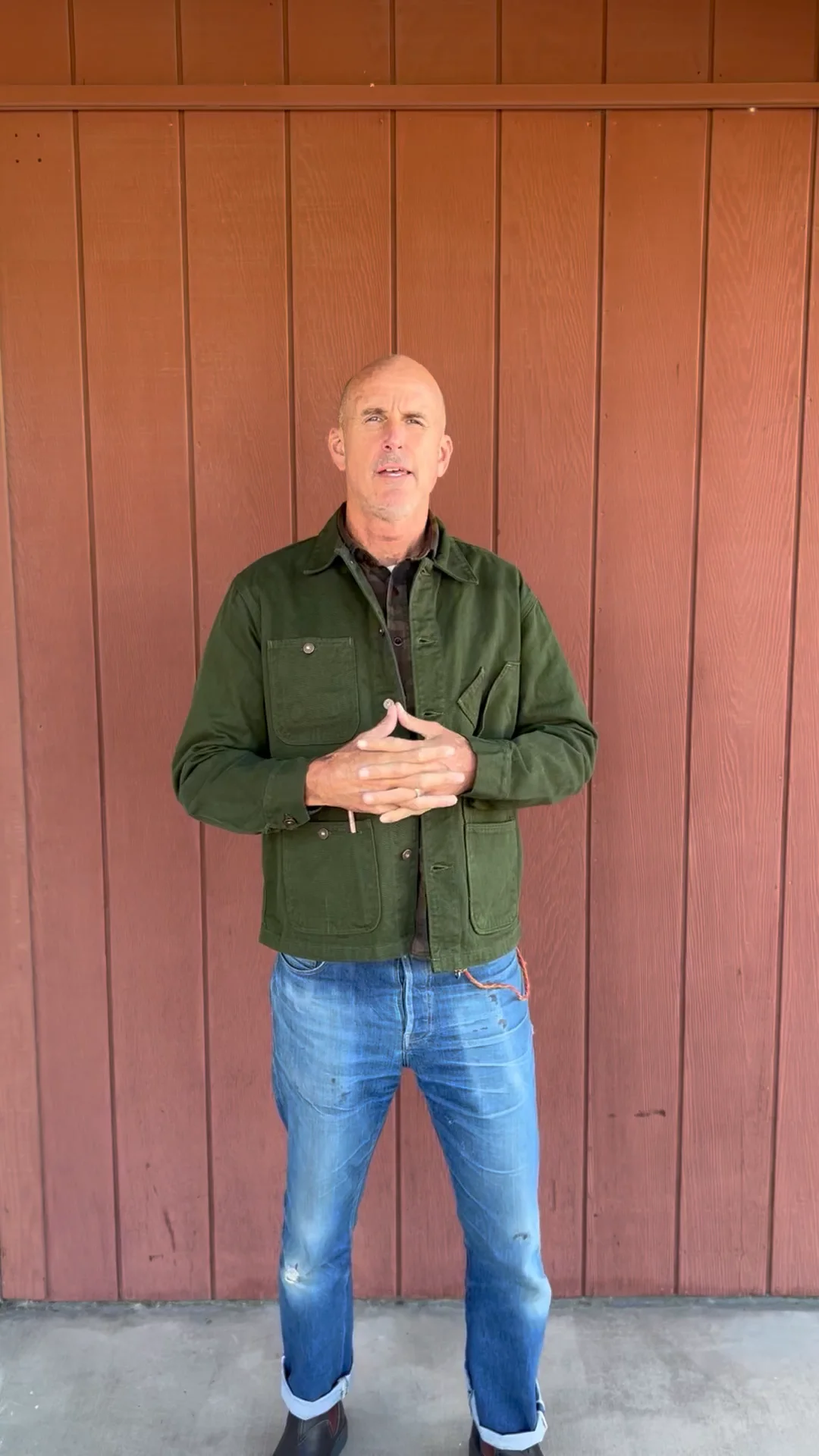 COVERALL JACKET Garment Dyed Green - Tellson.com COVERALL JACKET Garment Dyed Green - Tellson.com
