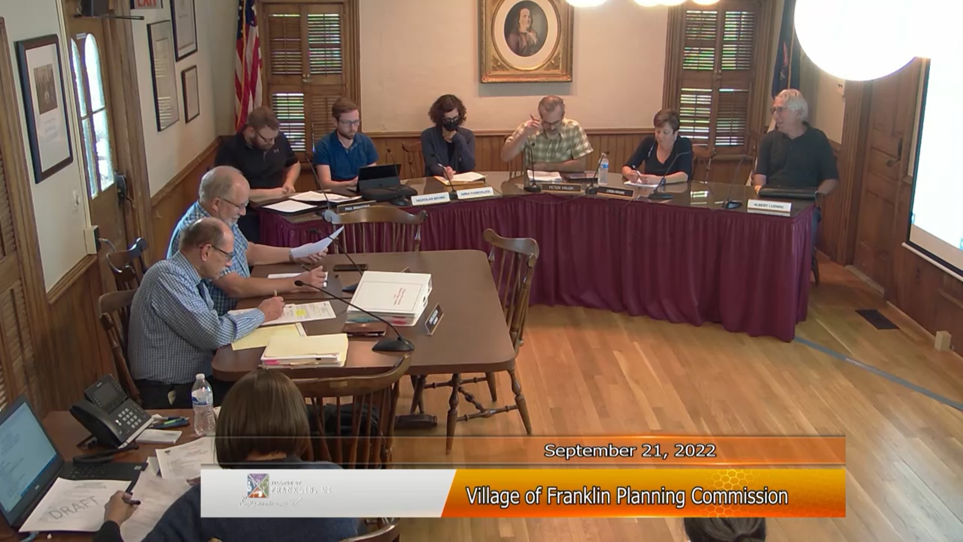 Village of Franklin Planning Board Meeting 'September 21, 2022' on Vimeo