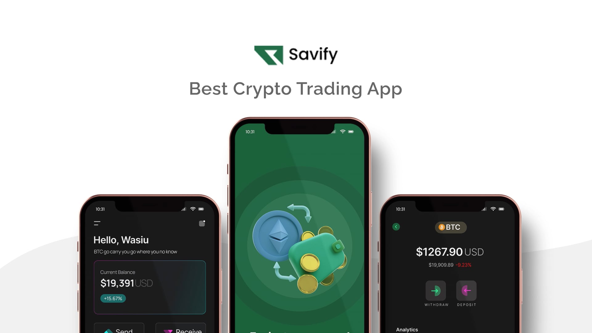 Savify Crypto Trading App