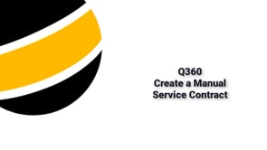 Create a Service Contract from Customer Site