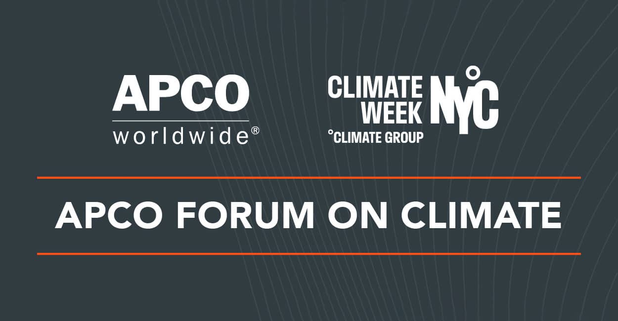 2022 APCO Forum on Climate Turning COP 26 Commitments to COP 27