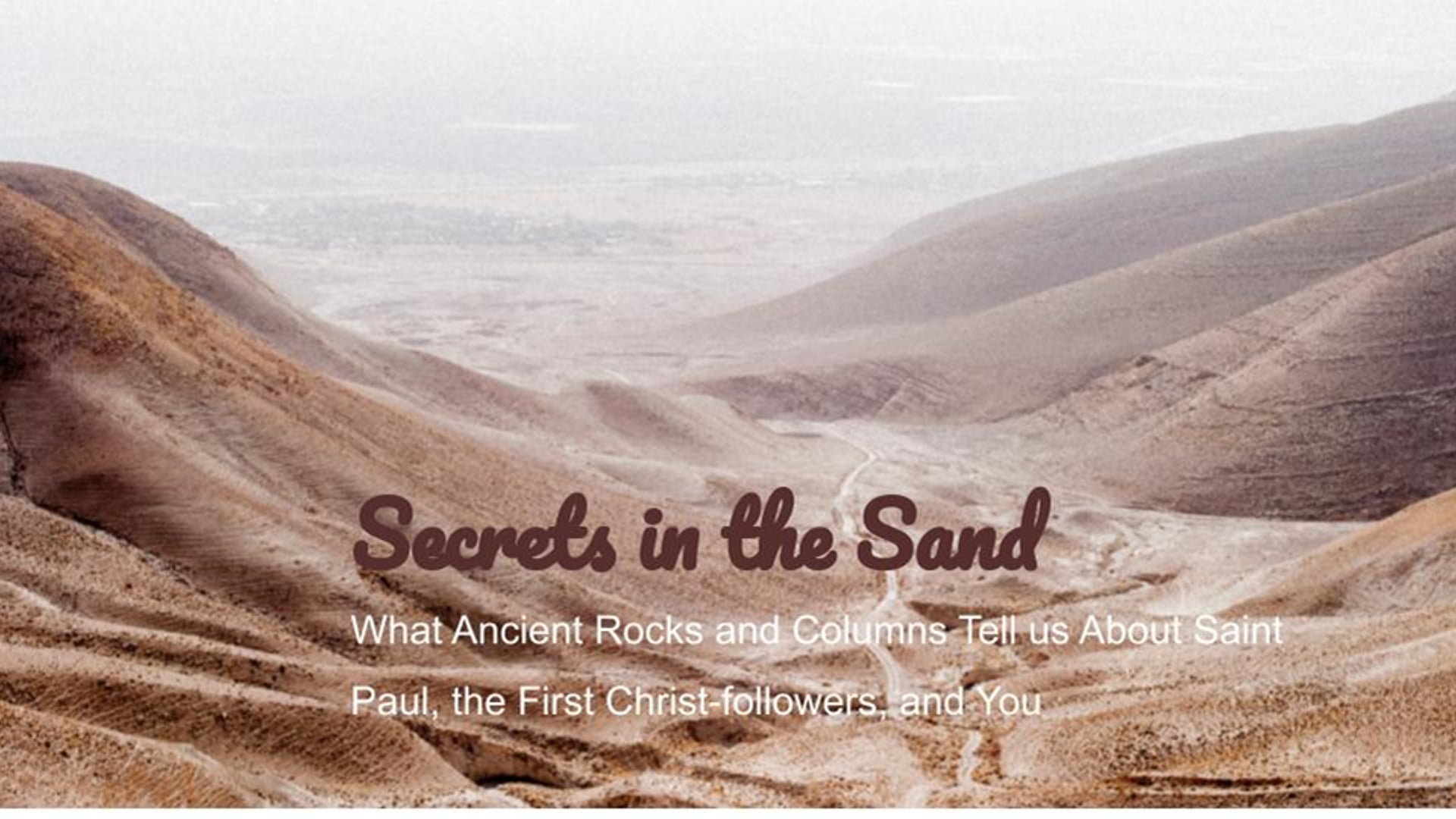 Secrets in the Sand Week 1