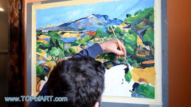 Cezanne | Mountains in Provence (L'Estaque) | Painting Reproduction Video | TOPofART
