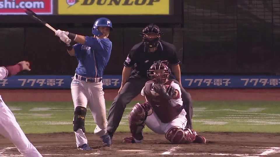 【10回表】無失点のルーキーから殊勲の一打!! ファイターズ・上川畑大悟 値千金の勝ち越しタイムリーヒットを放つ!! 2022年9月23日 東北楽天ゴールデンイーグルス 対 北海道日本ハムファイターズ