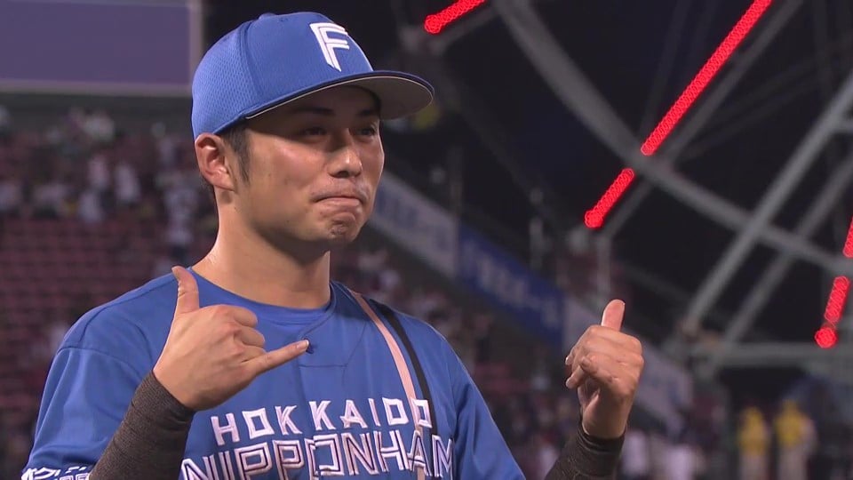ファイターズ・上川畑大悟選手ヒーローインタビュー 9月23日 東北楽天ゴールデンイーグルス 対 北海道日本ハムファイターズ