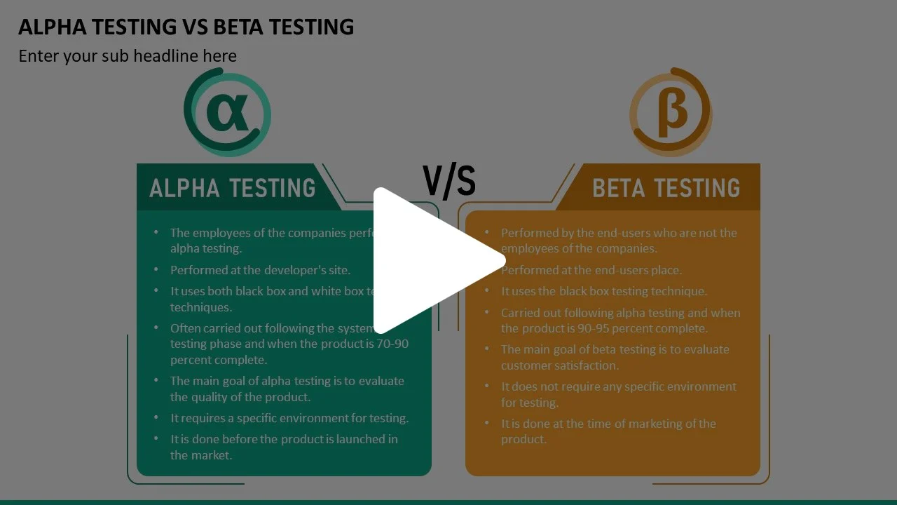 Alpha Testing Vs Beta Testing Animated Presentation - SketchBubble on Vimeo