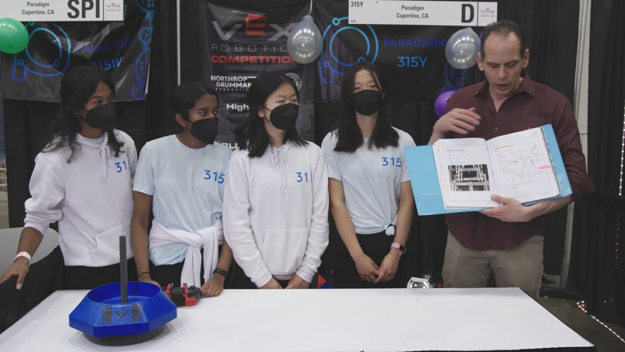 Image of VEX Worlds 2022 - Interview with Team Paradigm - Engineering Notebook