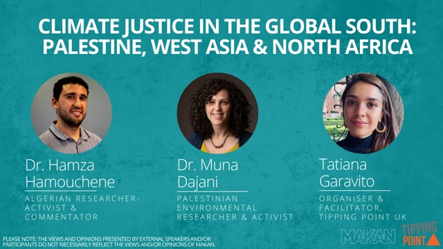 Climate justice in the global South: Palestine, West Asia & North Africa