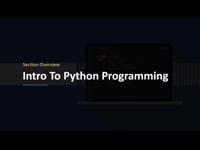 Intro To Python Programming