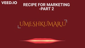 RECIPE FOR MARKETING-PART 2