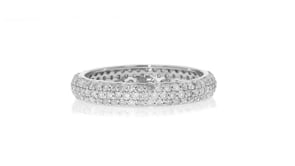 1.00 ct. t.w. Pave Diamond Eternity Band in 14kt White Gold
