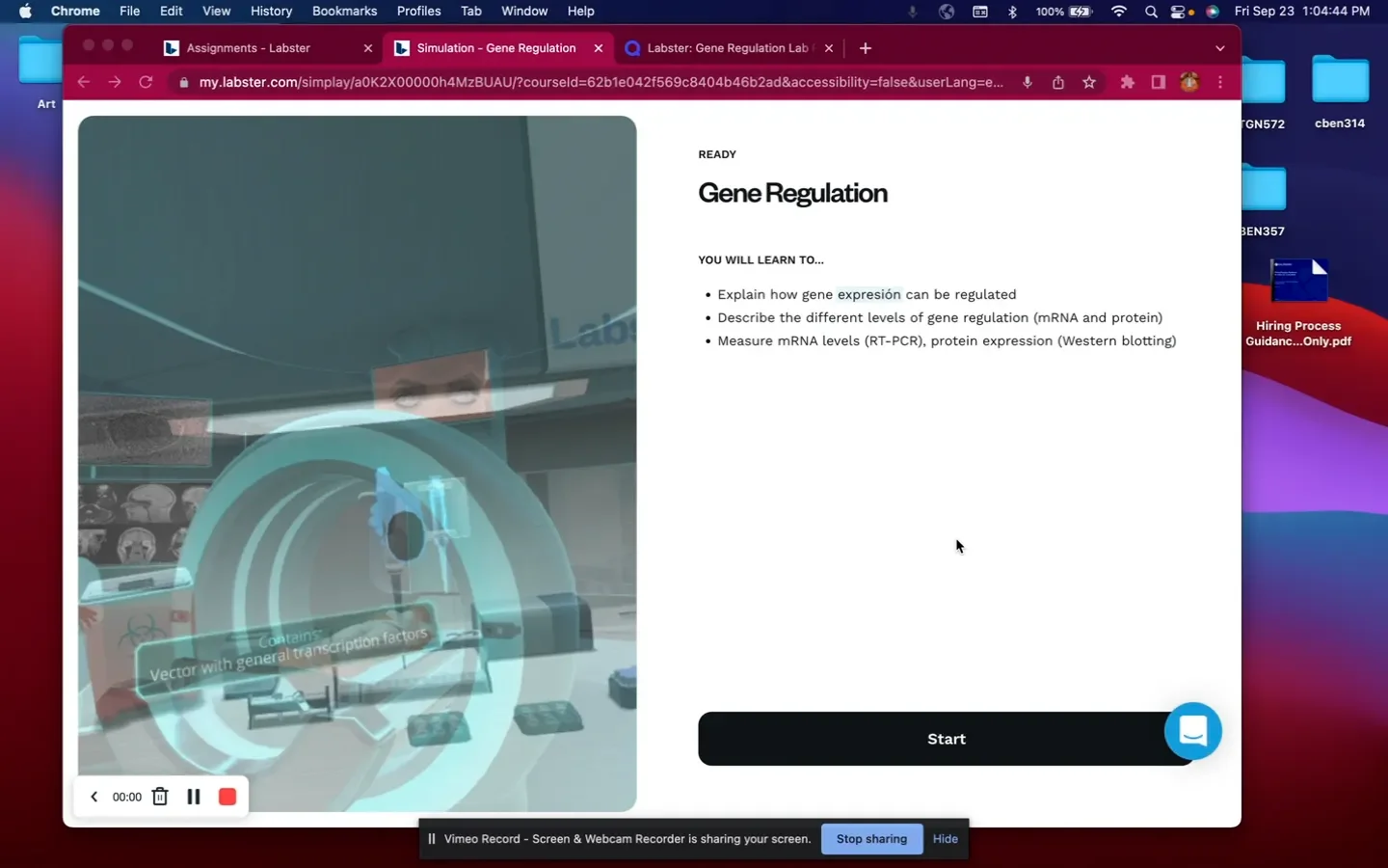 Labster Gene Regulation on Vimeo
