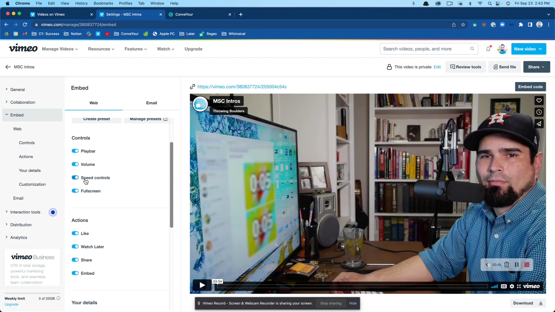 How To Remove Vimeo Buttons On Your Videos On Vimeo