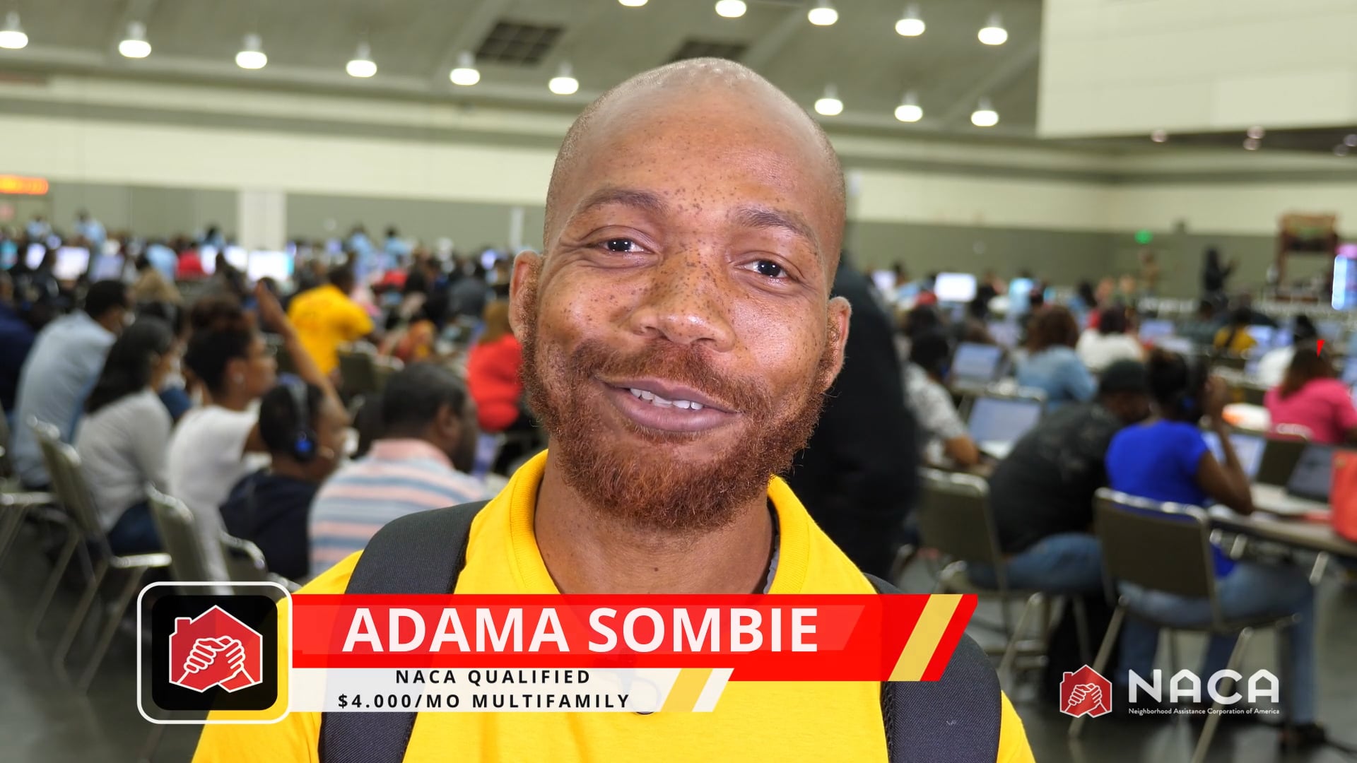 Adama Sombie NACA Qualified Testimonial at the Achieve The Dream Event