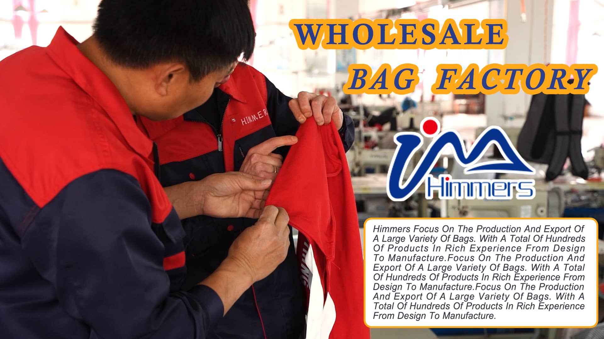 Himmers is your bag supplier &best quality bags manufacturer on Vimeo