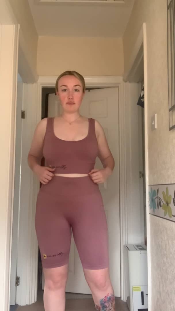 Sports bra and cycling short set on Vimeo