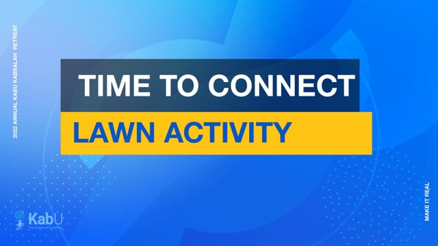 Sept 10, 2022 – Time to connect – Lawn activity