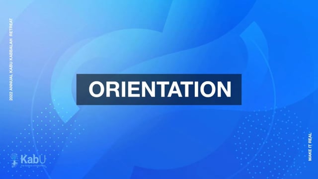 Sept 9, 2022 – Orientation