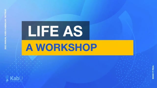 Sept 9, 2022 – Life as a Workshop