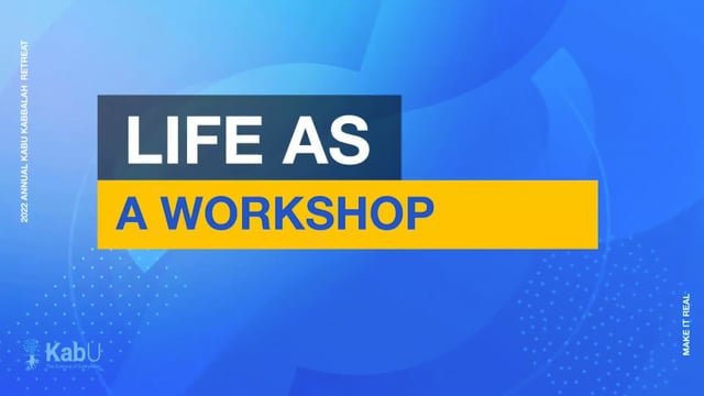 Sept 9, 2022 – Life as a Workshop