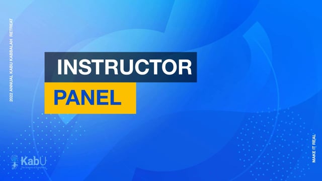 Sept 10, 2022 – Instructor Panel