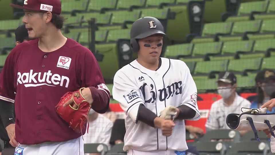 【ファーム】ライオンズ・中熊大智 強い打球で一二塁間を破る!! ライトへのタイムリーヒットで点差を詰めた!! 2022年9月25日  埼玉西武ライオンズ 対 東北楽天ゴールデンイーグルス