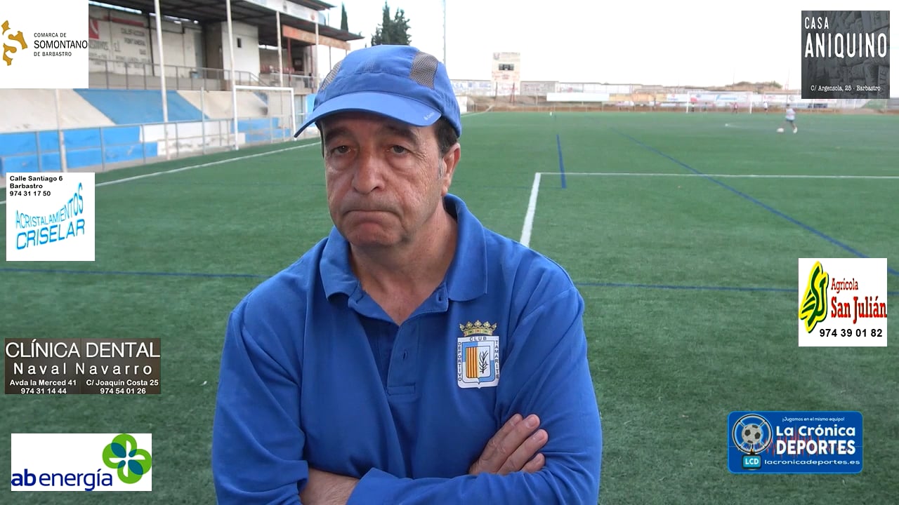 FÉLIX JIMÉNEZ (Entrenador Tamarite) CDJ Tamarite 4-0 CD Cariñena / Jornada 3 / 3ª División