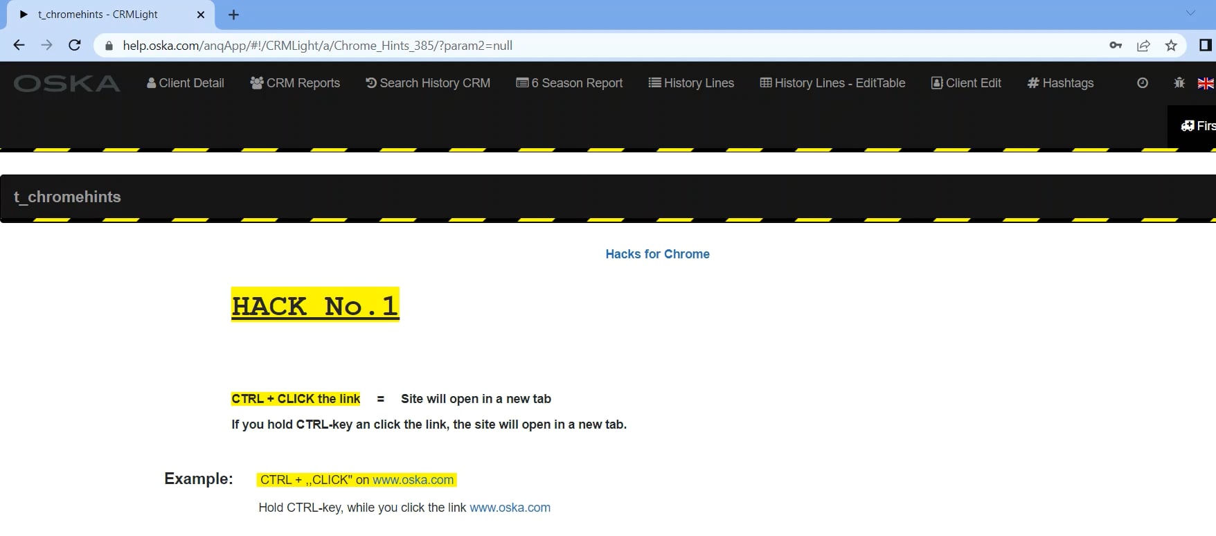 CTRL + click on link 1 on Vimeo