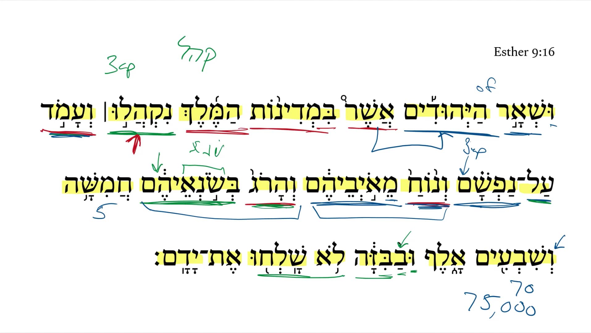Esther 9:16 on Vimeo