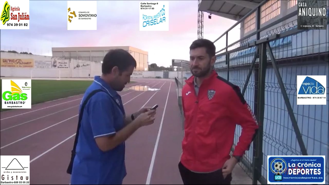 LUIS ÁNGEL LASSA (Entrenador Calatayud) At Calatayud 2-1 SD Borja / Jornada 2 / Regional Preferente Gr 2 / Fuente: YouTube Raúl Futbolero