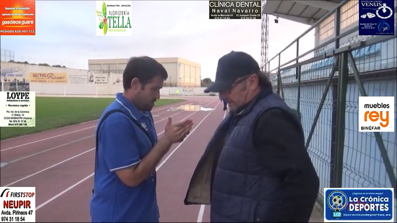 ÓSCAR TIBERIO (Entrenador Borja)  At Calatayud 2-1 SD Borja /  Jornada 2 / Regional Preferente Gr 2 / Fuente: YouTube Raúl Futbolero