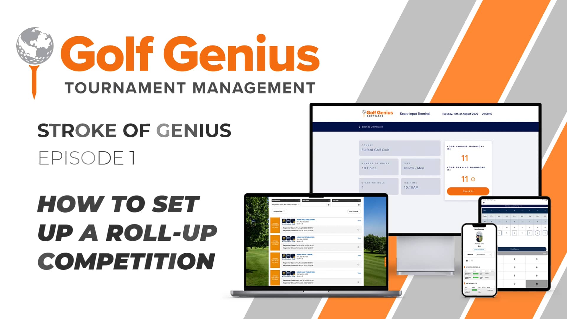 How to set up a rollup competition with Golf Genius Tournament