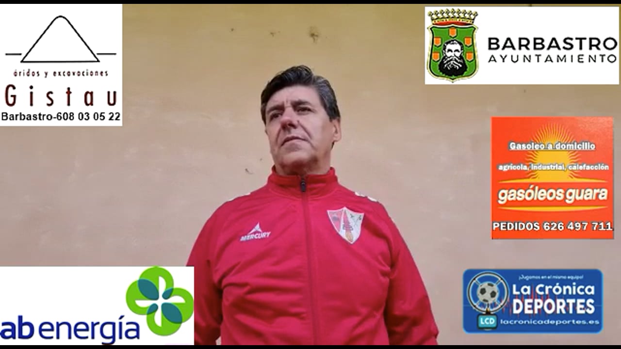 JOSETE (Entrenador Barbastro) CD Calamocha 2-1 UD Barbastro / Jornada 3 / 3ª División