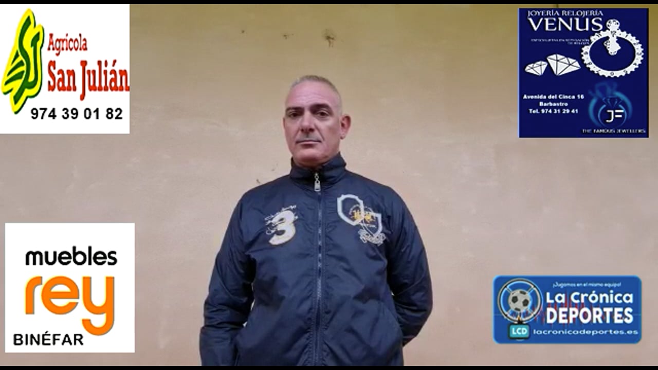 HUMBERTO ARTO (Entrenador Calamocha) CD Calamocha 2-1 UD Barbastro / Jornada 3 / 3ª División