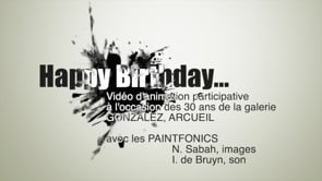 16, 17, 18 septembre 22 : Galerie Gonzalez à ARCUEIL - HappyBirthday !