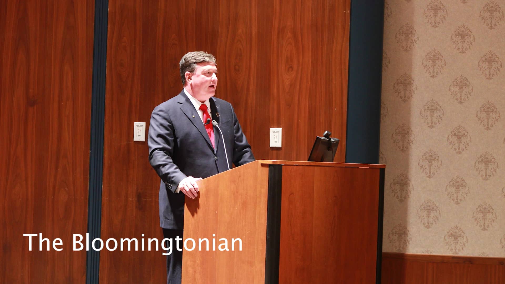 Indiana Attorney General Todd Rokita visits Bloomington, Indiana Friday