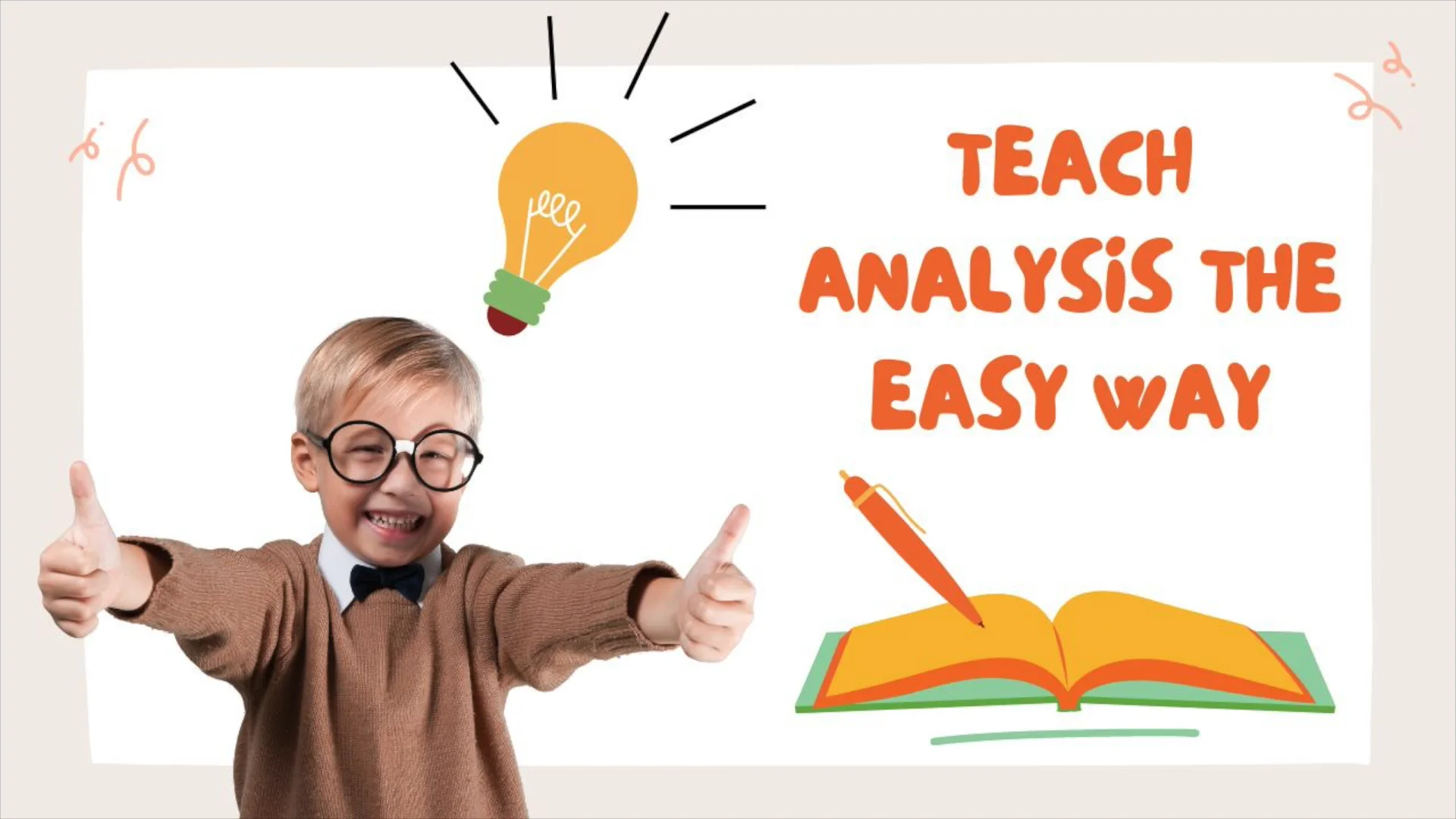 Teach Analysis the Easy Way on Vimeo