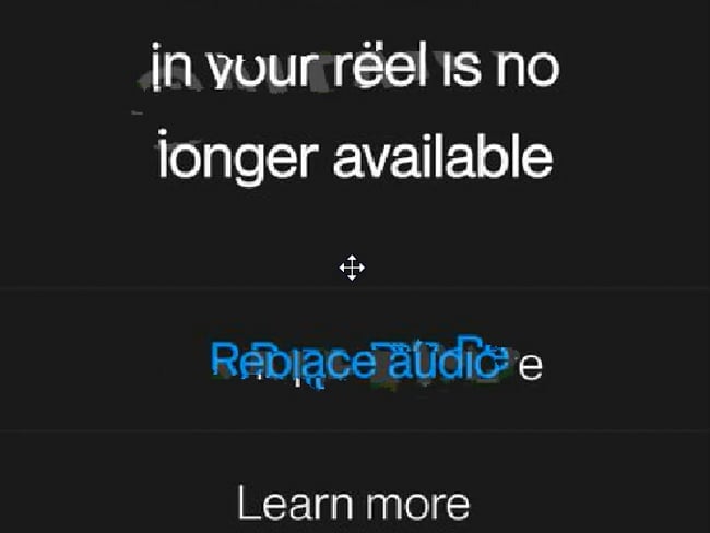 Neue "Audio ersetzen" Funktion für Reels