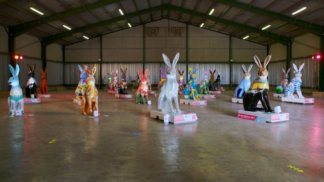 video thumbnail for Hares About Town with Havens Hospices on vimeo